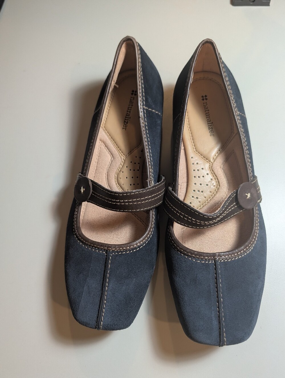 Naturalizer Blue Mary Jane Size 9.5 Referee Comfort Flats